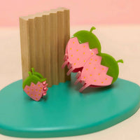 Load image into Gallery viewer, Mini Pink Strawberry Hair Claw
