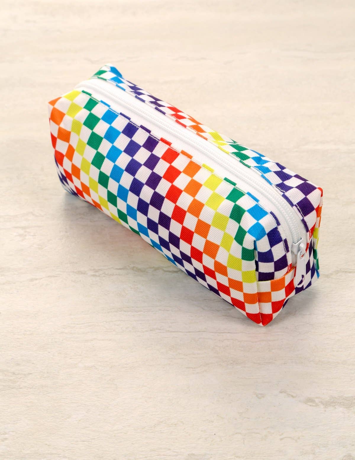 Pencil Pouch: PRIDE INDY Check Rainbow