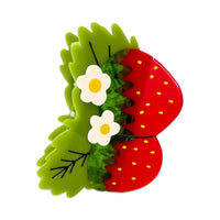 Load image into Gallery viewer, Strawberries and Flowers Hair Claw
