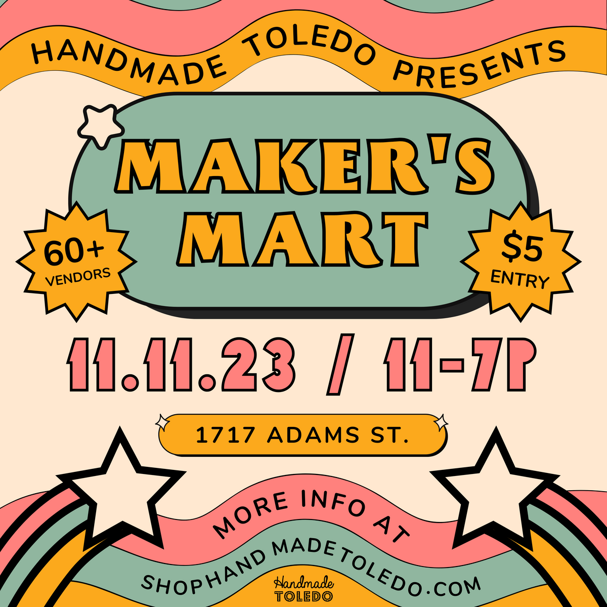 MAKER'S MART! // Sat. November, 11th // 11-7P // $5