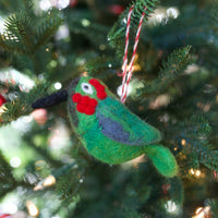 Load image into Gallery viewer, Hummingbird Felt Wool Ornament
