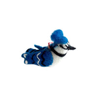 Load image into Gallery viewer, Blue Jay Felt Wool Ornament

