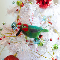 Load image into Gallery viewer, Hummingbird Felt Wool Ornament
