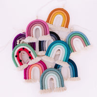 Load image into Gallery viewer, Pink DIY Macrame Rainbow Kit
