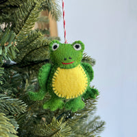 Load image into Gallery viewer, Frog Felt Wool Ornament
