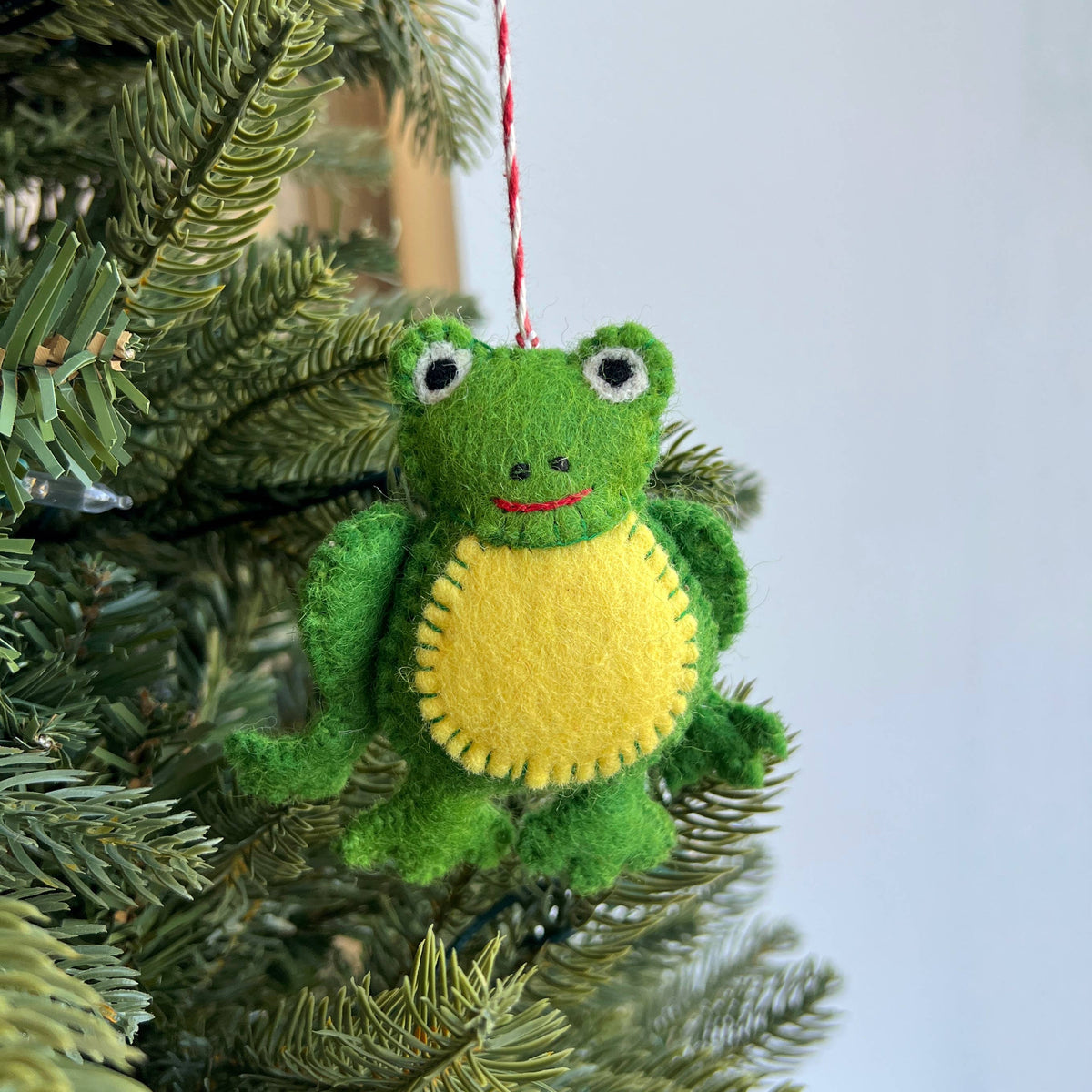 Frog Felt Wool Ornament