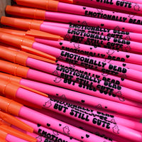 Load image into Gallery viewer, Emotionally Dead But Still Cute Halloween Ballpoint Pen
