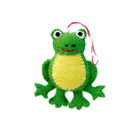 Load image into Gallery viewer, Frog Felt Wool Ornament

