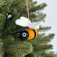 Load image into Gallery viewer, Bee Felt Wool Ornament
