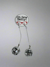 Load image into Gallery viewer, Oh Sew Betty! Disco Danglies - Earrings

