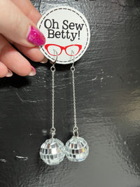 Load image into Gallery viewer, Oh Sew Betty! Disco Danglies - Earrings
