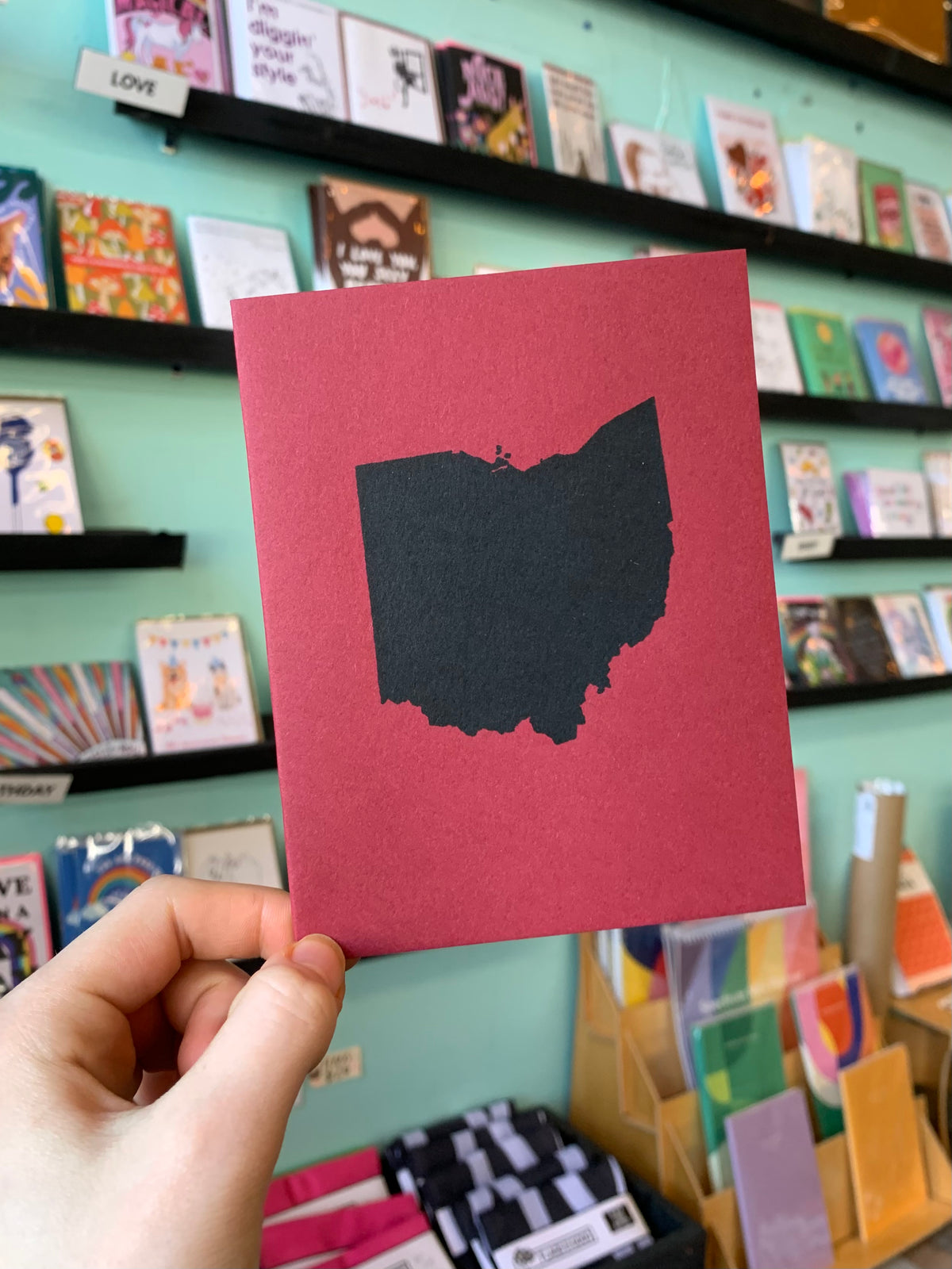 Red Ohio Card