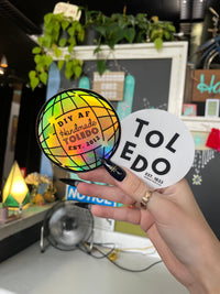 Load image into Gallery viewer, Holographic DIY AF Disco Ball Sticker
