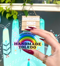 Load image into Gallery viewer, Holographic DIY AF Rainbow Sticker
