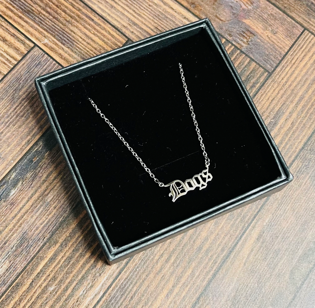 Silver Dogs Necklace