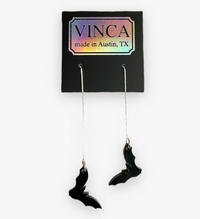 Load image into Gallery viewer, Bats Ear Threader Earrings
