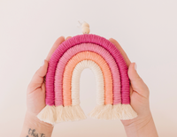 Load image into Gallery viewer, Pink DIY Macrame Rainbow Kit
