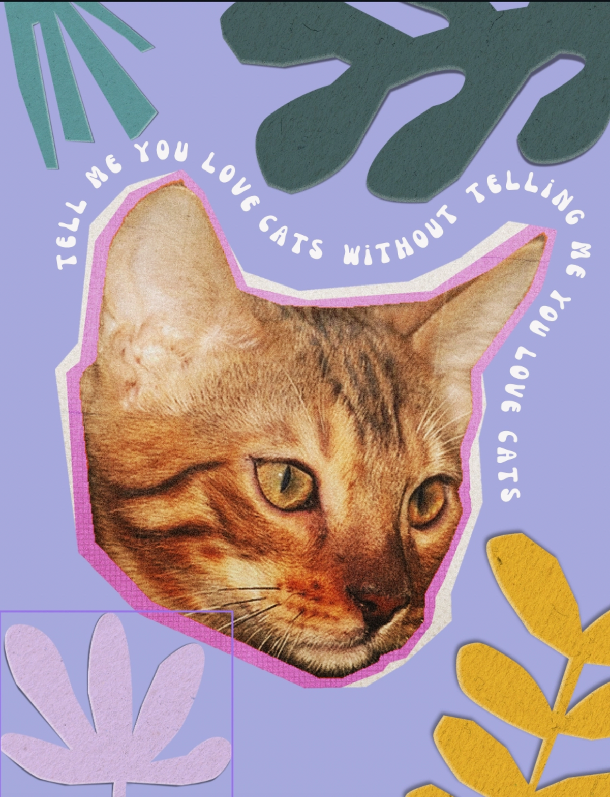 Tell Me You Love Cats Greeting Card