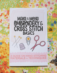 Load image into Gallery viewer, Embroidery + Cross Stitch Basics Guide Zine
