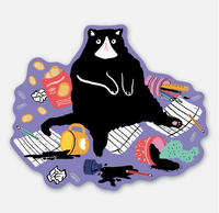 Load image into Gallery viewer, Naughty Cat Sticker
