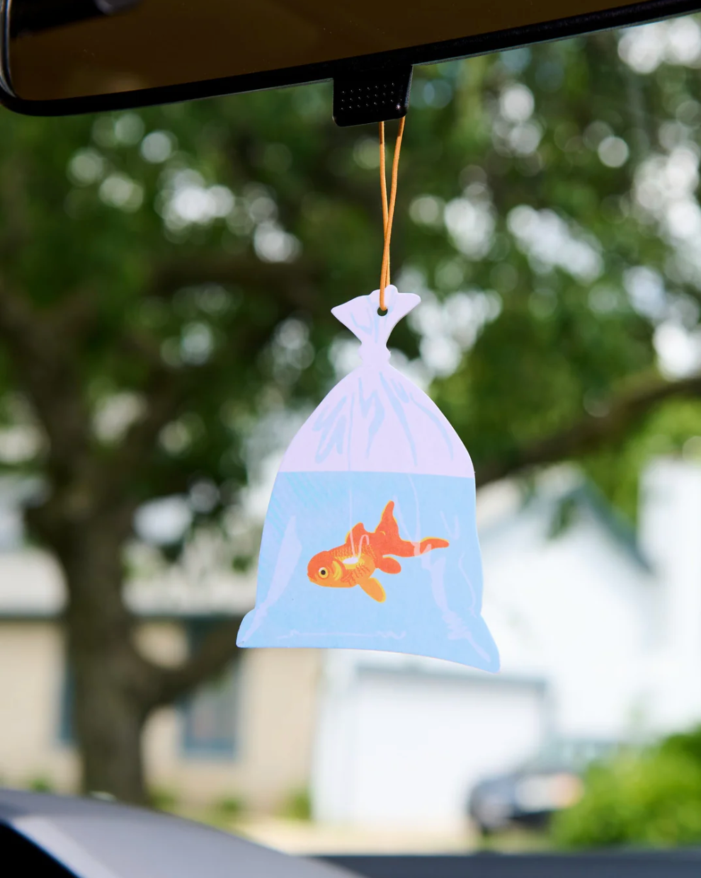 Gold Fish In A Bag Air Freshener