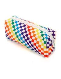Load image into Gallery viewer, Pencil Pouch: PRIDE INDY Check Rainbow
