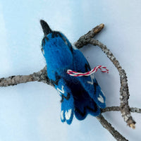 Load image into Gallery viewer, Blue Jay Felt Wool Ornament
