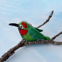 Load image into Gallery viewer, Hummingbird Felt Wool Ornament
