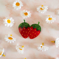 Load image into Gallery viewer, Strawberries French Barrette
