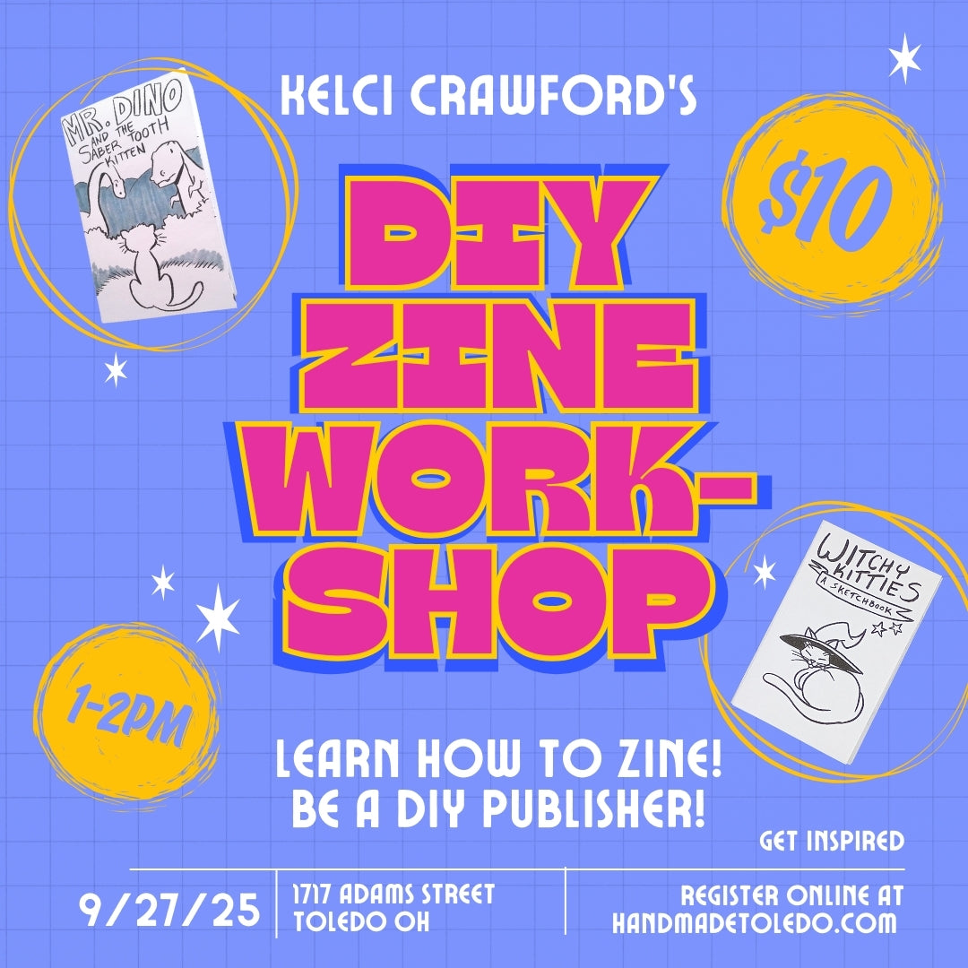 Diy Zine Workshop // Sat. September, 27th // 1-2p // $10