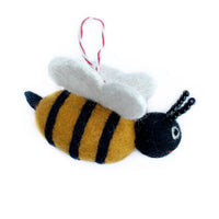 Load image into Gallery viewer, Bee Felt Wool Ornament

