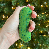 Load image into Gallery viewer, Pickle Felt Wool  Ornament

