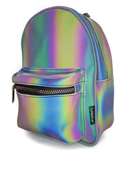 Mini Backpack: Reflective Rainbow Handmade Toledo