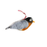 Load image into Gallery viewer, Robin Felt Wool Bird Ornament
