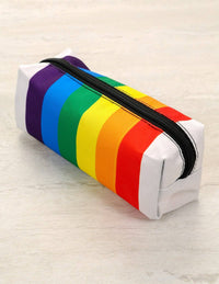 Load image into Gallery viewer, Pencil Pouch: PRIDE Rainbow Stripe
