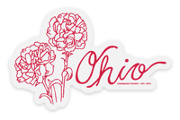 Load image into Gallery viewer, Ohio Carnation Sticker
