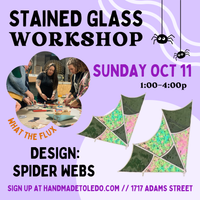Load image into Gallery viewer, Stained Glass Spider Webs // Sun. October, 11th // 1 - 4pm
