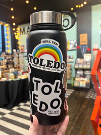 Load image into Gallery viewer, Hell Yes! Toledo Rainbow Vinyl Sticker

