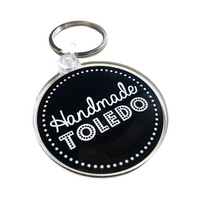 Load image into Gallery viewer, Handmade Toledo Logo Keychain
