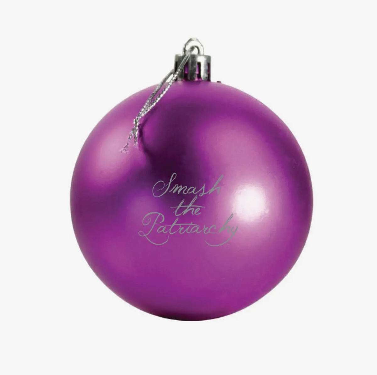 Purple Smash the Fucking Patriarchy Ornament