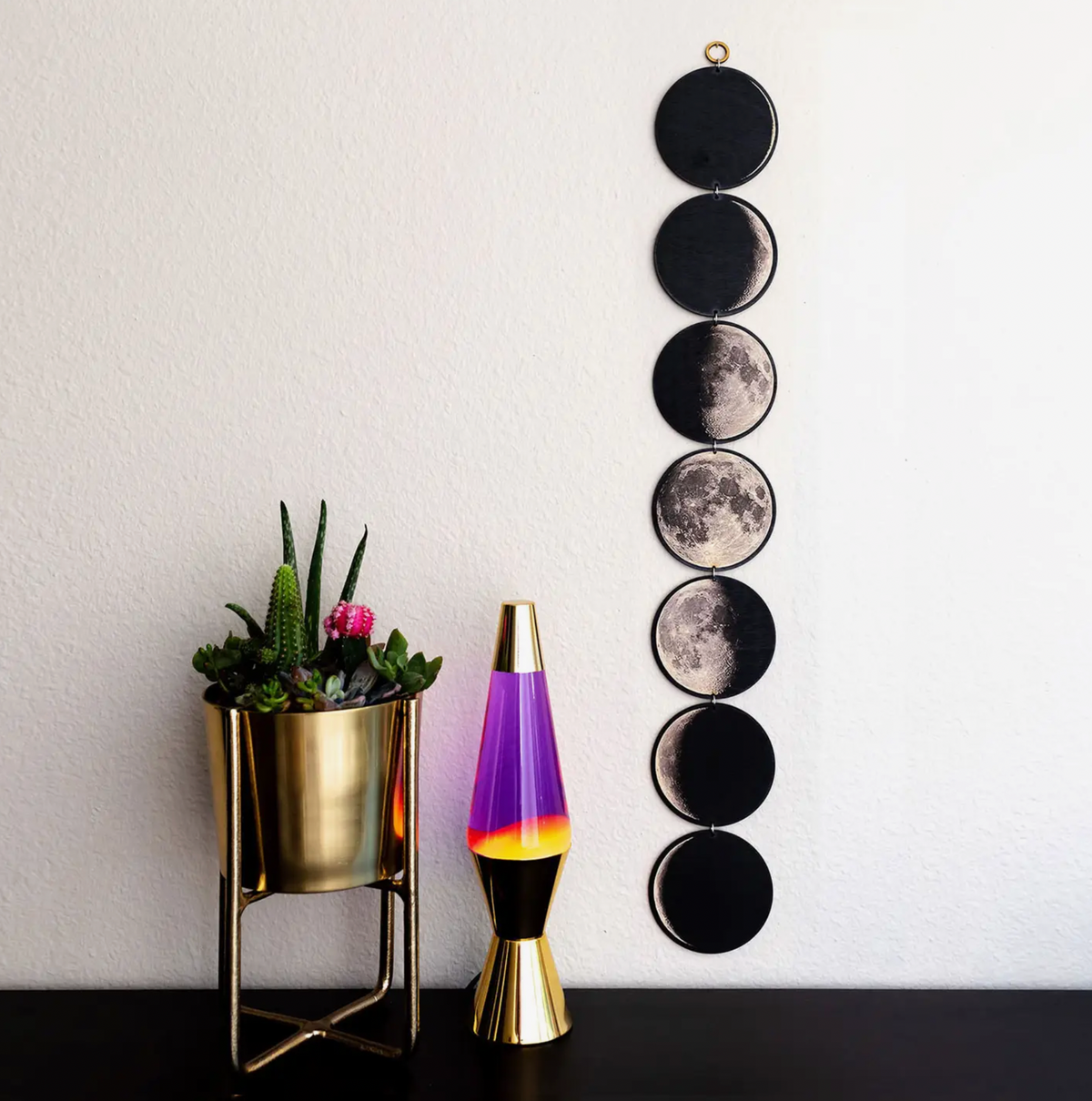 Large Moon Phases Linked Wall Art