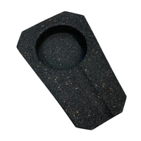 Load image into Gallery viewer, Concrete Ashtray – Terrazzo Black
