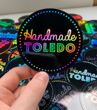 Load image into Gallery viewer, Holographic Logo Sticker
